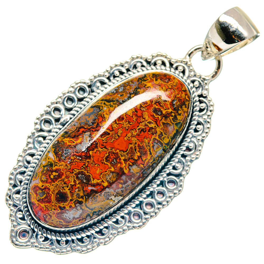 Morocco Agate Pendants handcrafted by Ana Silver Co - PD18676