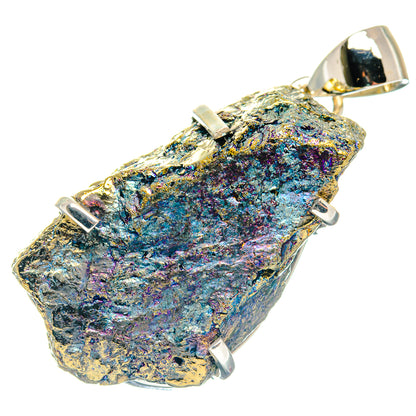 Spectro Pyrite Druzy Pendants handcrafted by Ana Silver Co - PD18685 - Photo 2