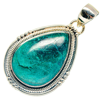 Chrysocolla Pendants handcrafted by Ana Silver Co - PD18691