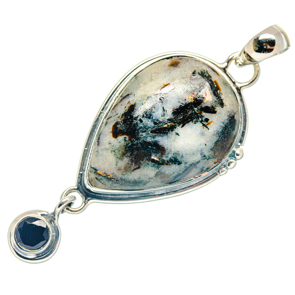 Astrophyllite, Black Onyx Pendants handcrafted by Ana Silver Co - PD18707