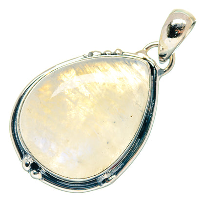 Rainbow Moonstone Pendants handcrafted by Ana Silver Co - PD18708