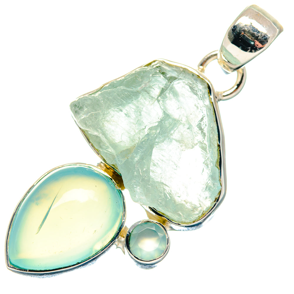 Aquamarine Pendants handcrafted by Ana Silver Co - PD18709