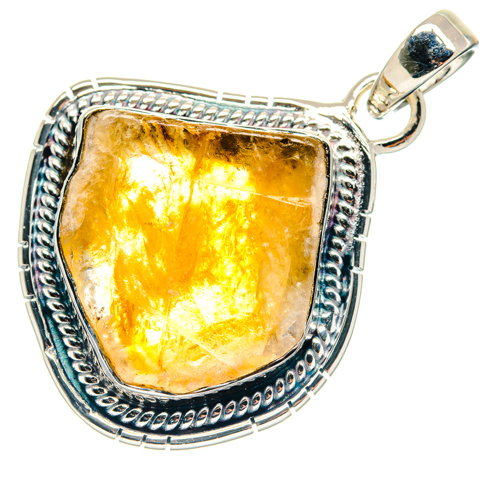 Citrine Pendants handcrafted by Ana Silver Co - PD18717