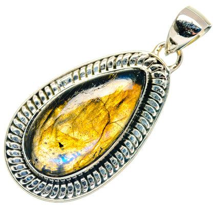 Labradorite Pendants handcrafted by Ana Silver Co - PD18728 - Photo 2