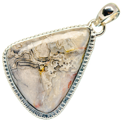 Laguna Lace Agate Pendants handcrafted by Ana Silver Co - PD18729