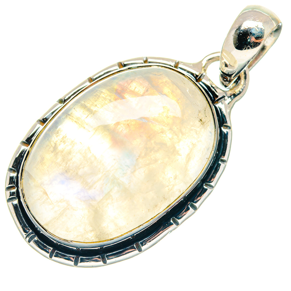 Rainbow Moonstone Pendants handcrafted by Ana Silver Co - PD18738