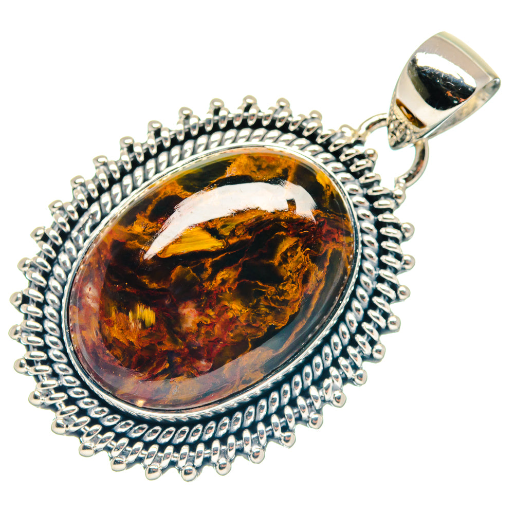 Golden Pietersite Pendants handcrafted by Ana Silver Co - PD18748