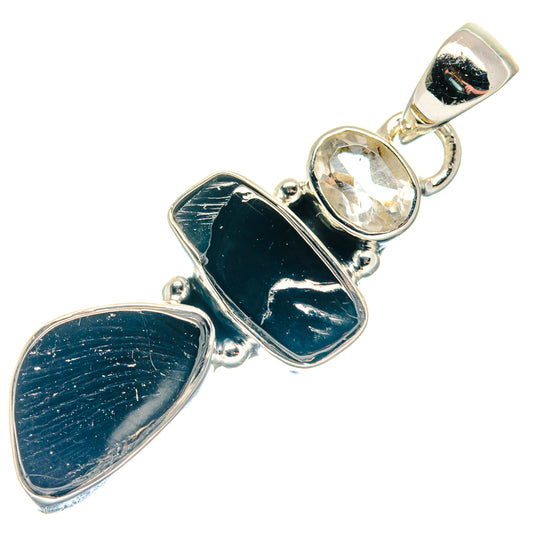Black Tourmaline Pendants handcrafted by Ana Silver Co - PD18751