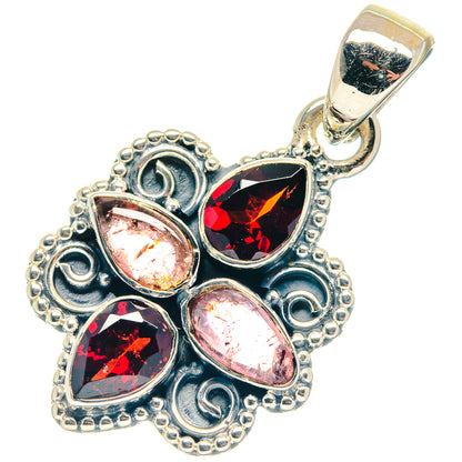 Pink Tourmaline Pendants handcrafted by Ana Silver Co - PD18762