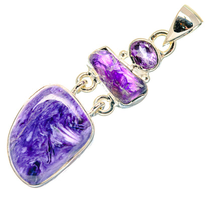 Charoite Pendants handcrafted by Ana Silver Co - PD18764