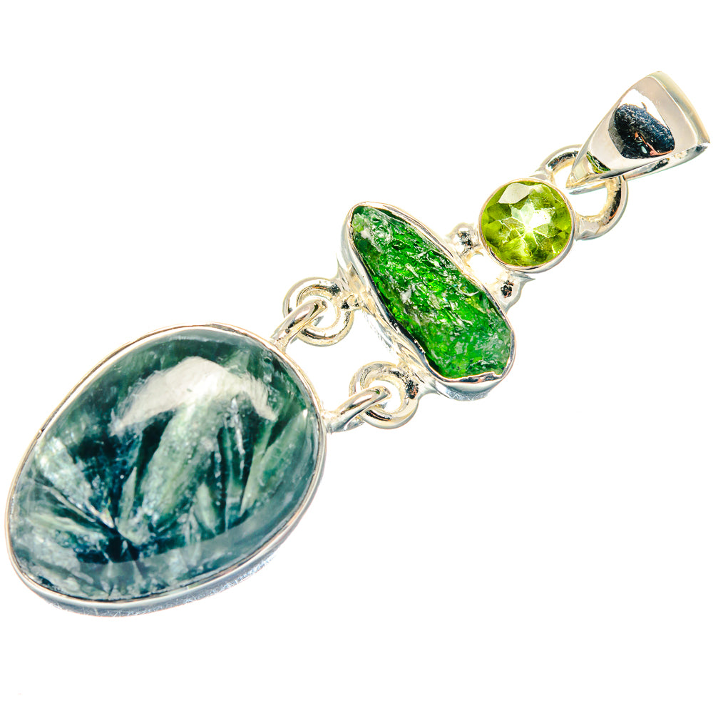 Seraphinite Pendants handcrafted by Ana Silver Co - PD18765