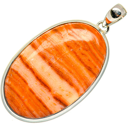 Orange Agate Pendants handcrafted by Ana Silver Co - PD18781