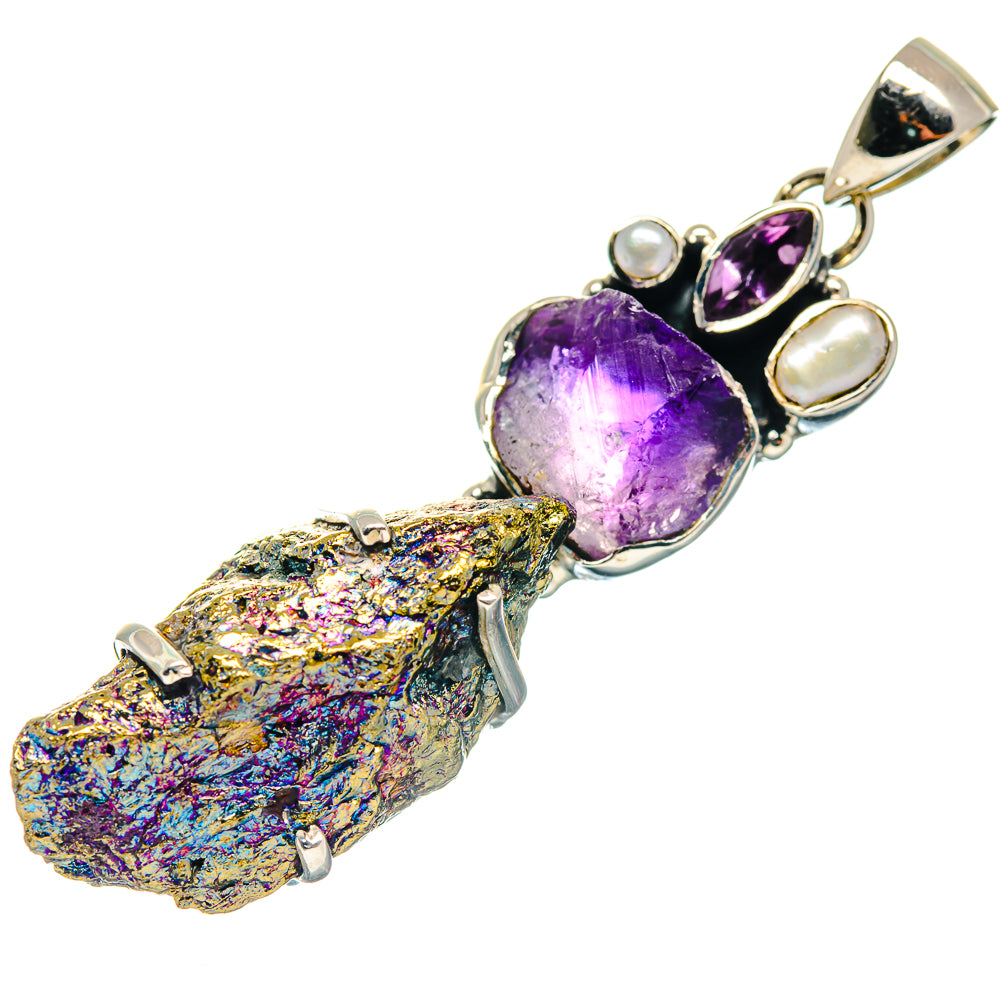 Peacock Ore Pendants handcrafted by Ana Silver Co - PD18783