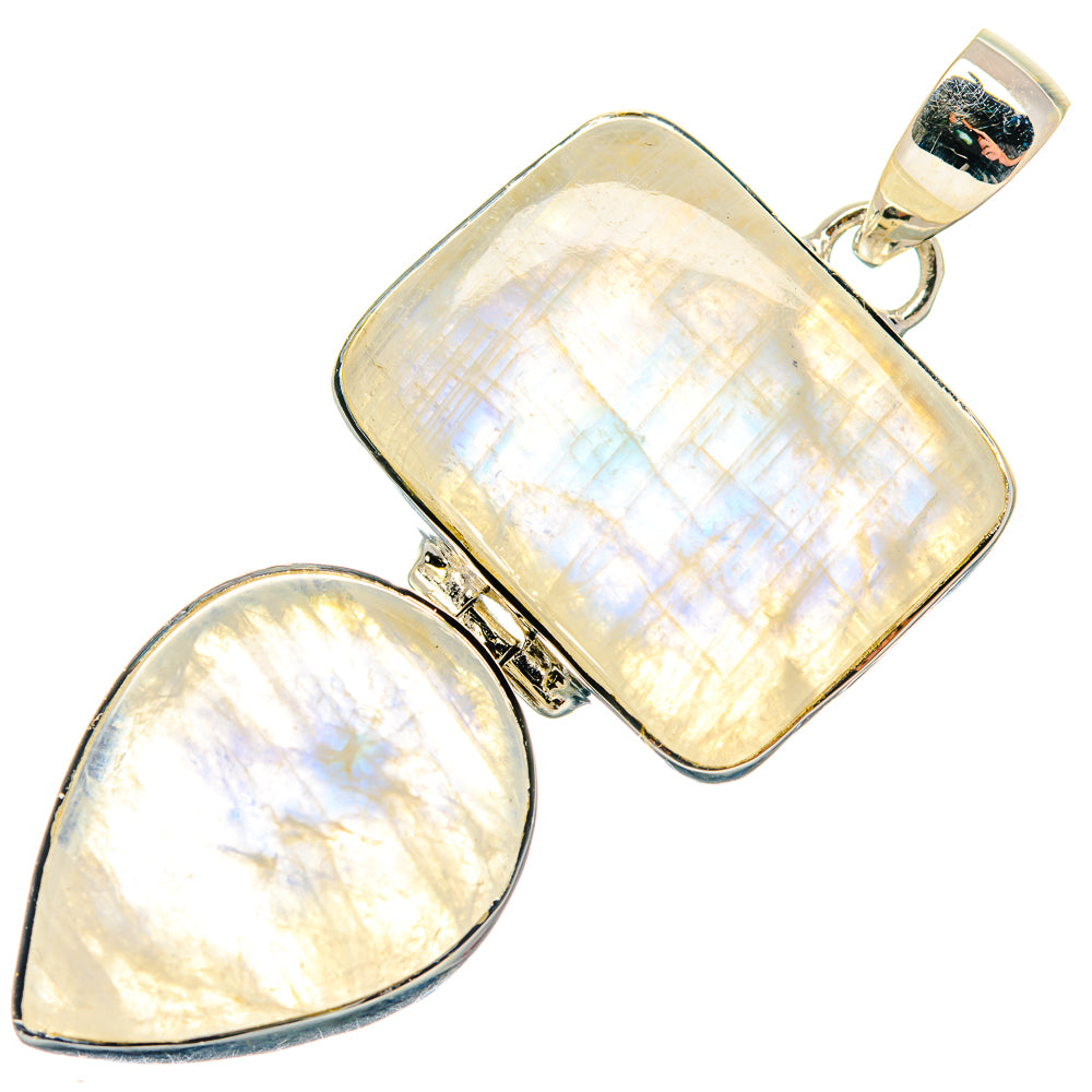 Rainbow Moonstone Pendants handcrafted by Ana Silver Co - PD18784