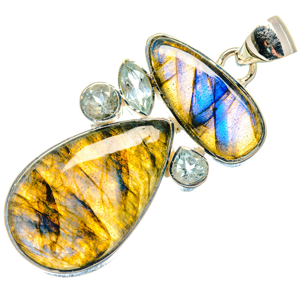 Labradorite Pendants handcrafted by Ana Silver Co - PD18789