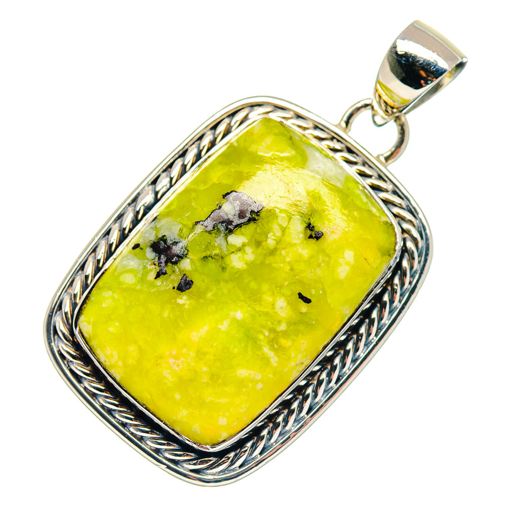 African Green Opal Pendants handcrafted by Ana Silver Co - PD18799