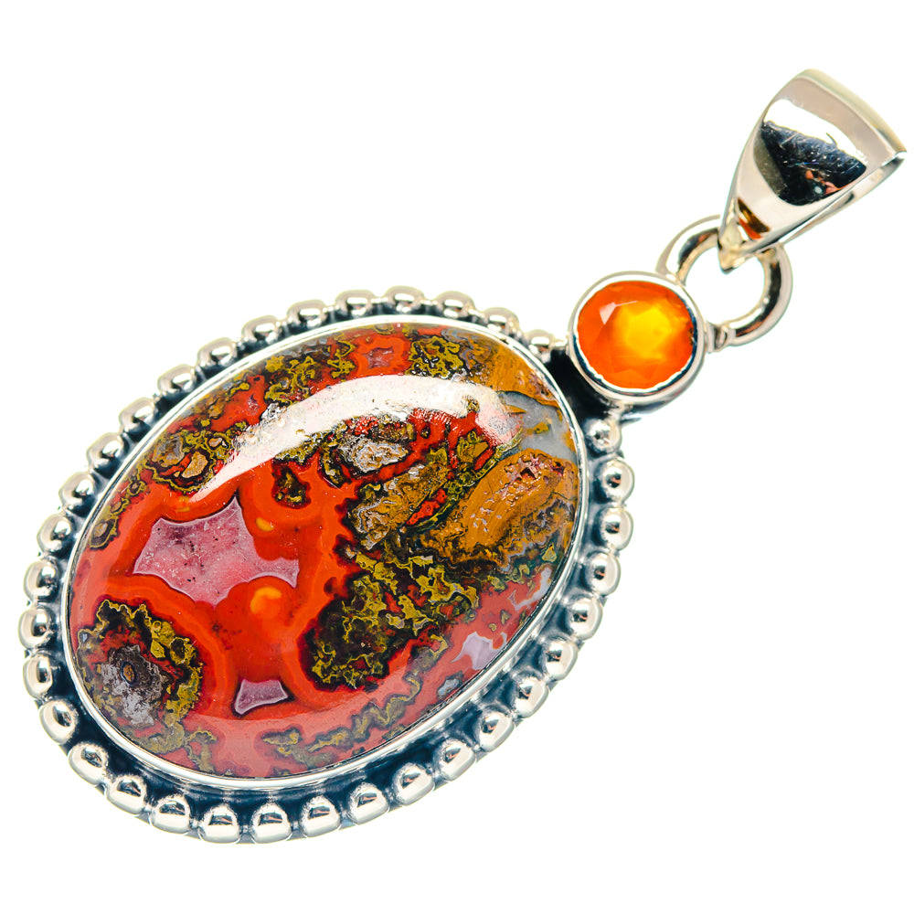 Morocco Agate Pendants handcrafted by Ana Silver Co - PD18816