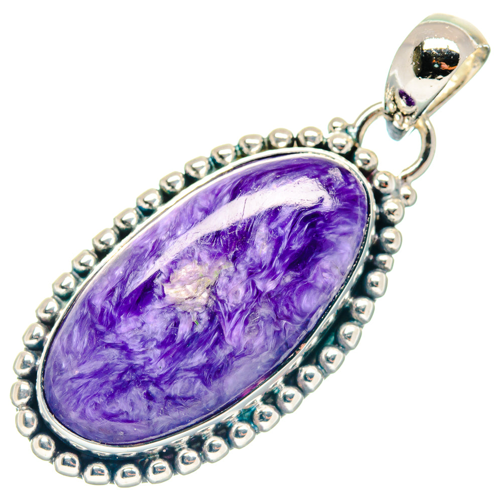 Charoite Pendants handcrafted by Ana Silver Co - PD18824