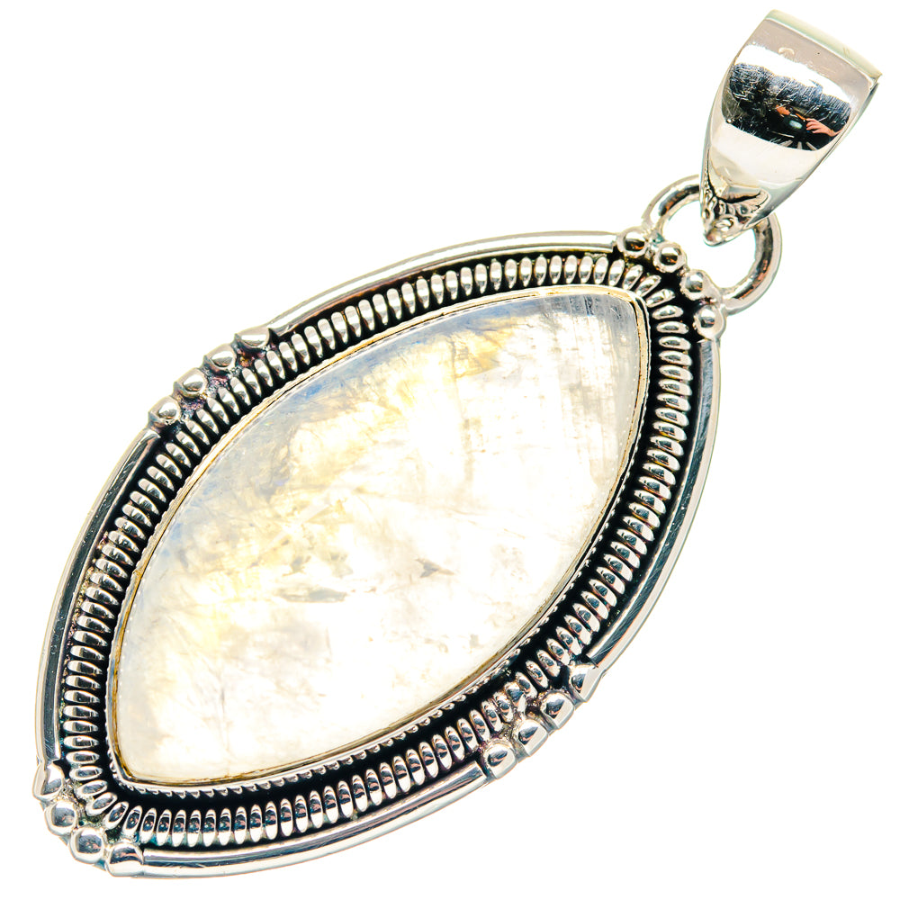 Rainbow Moonstone Pendants handcrafted by Ana Silver Co - PD18835