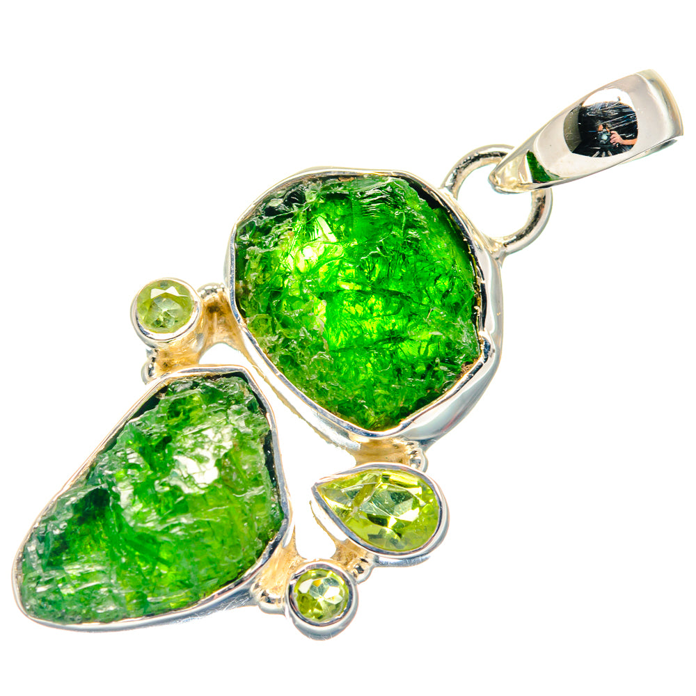 Chrome Diopside Pendants handcrafted by Ana Silver Co - PD18849