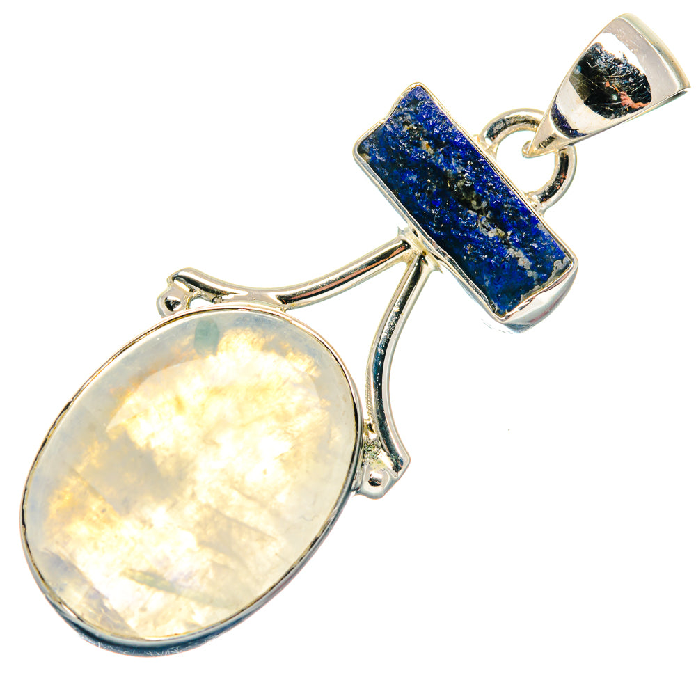 Rainbow Moonstone Pendants handcrafted by Ana Silver Co - PD18859