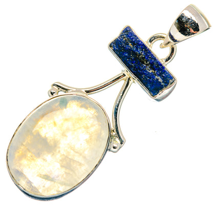 Rainbow Moonstone Pendants handcrafted by Ana Silver Co - PD18859