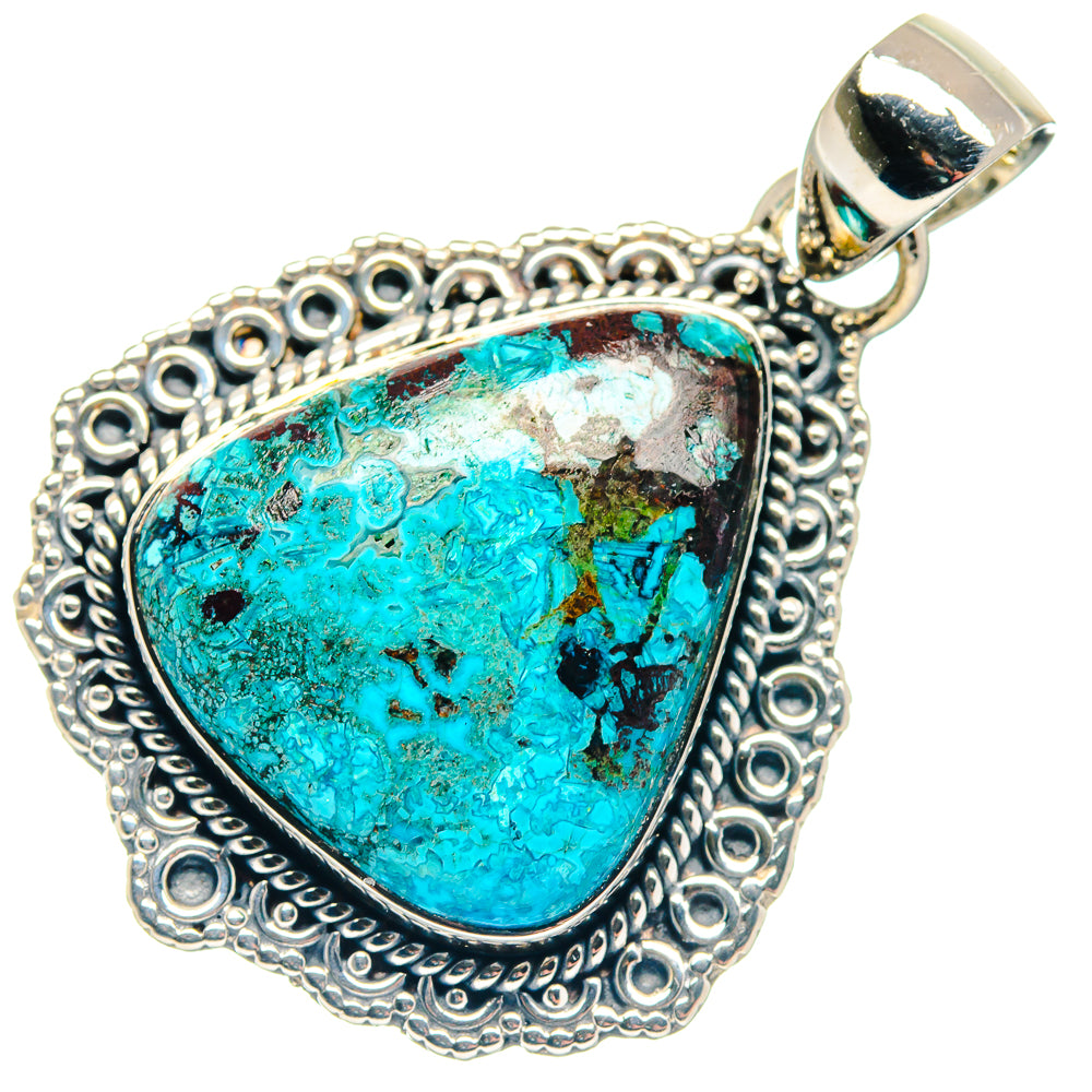 Chrysocolla Pendants handcrafted by Ana Silver Co - PD18861