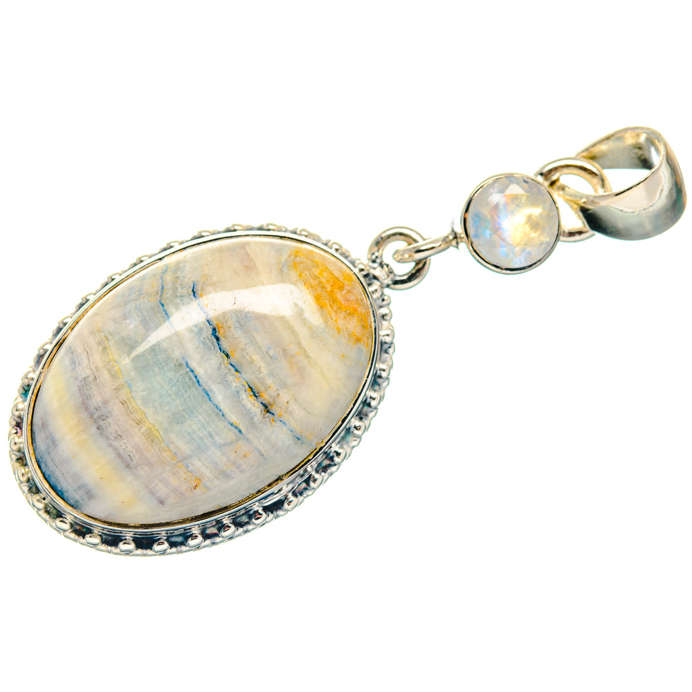 Blue Scheelite Pendants handcrafted by Ana Silver Co - PD18866