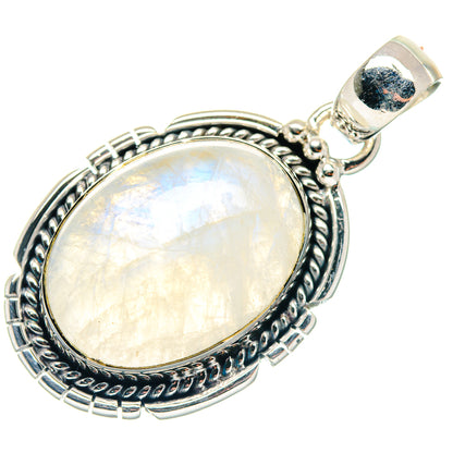 Rainbow Moonstone Pendants handcrafted by Ana Silver Co - PD18873