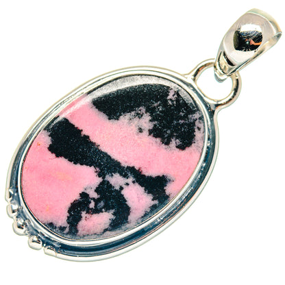 Rhodonite Pendants handcrafted by Ana Silver Co - PD18888