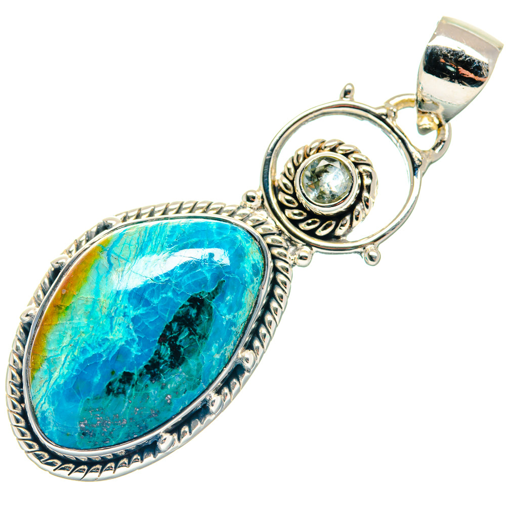 Chrysocolla Pendants handcrafted by Ana Silver Co - PD18889
