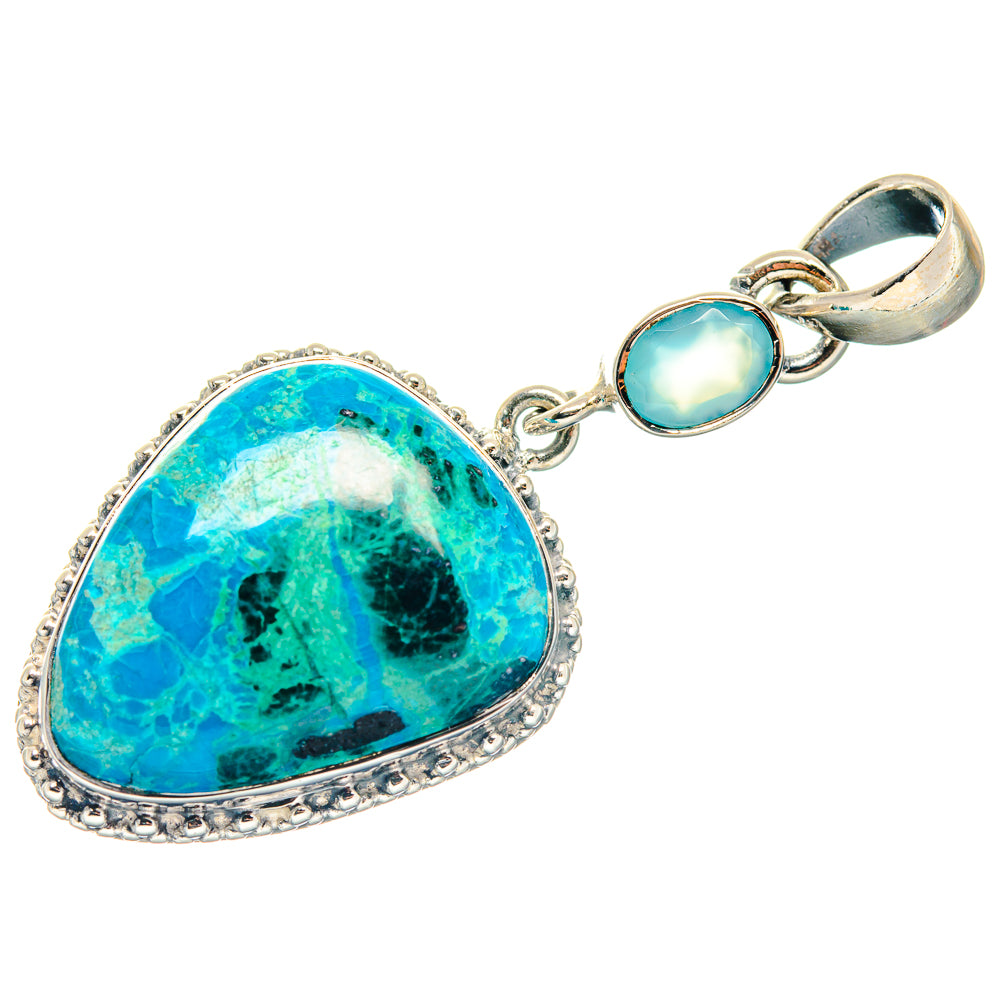 Chrysocolla Pendants handcrafted by Ana Silver Co - PD18909