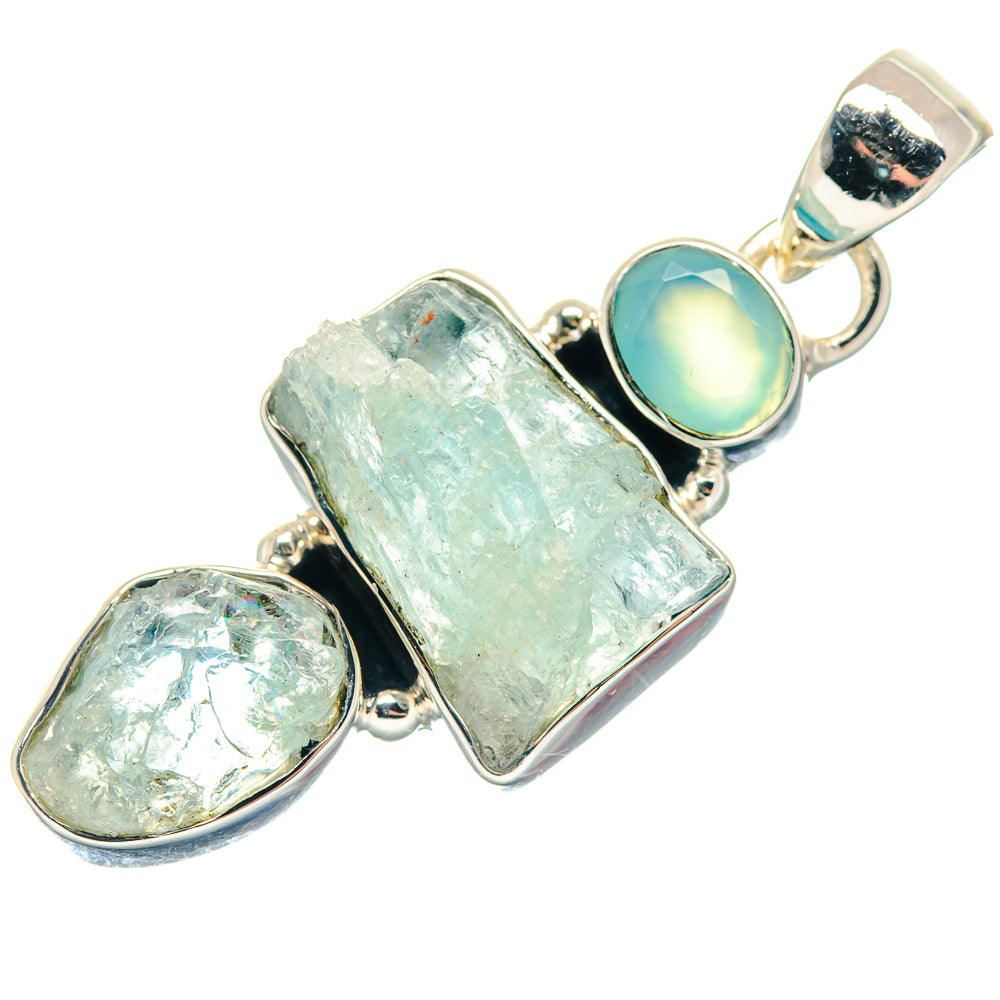 Aquamarine Pendants handcrafted by Ana Silver Co - PD18920