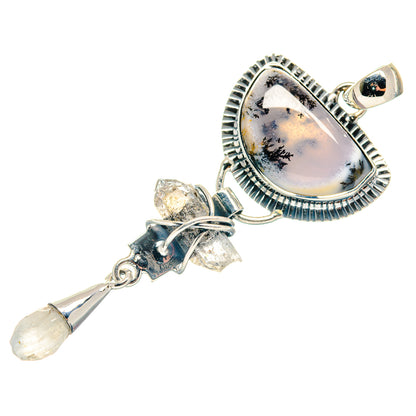 Dendritic Opal Pendants handcrafted by Ana Silver Co - PD18930