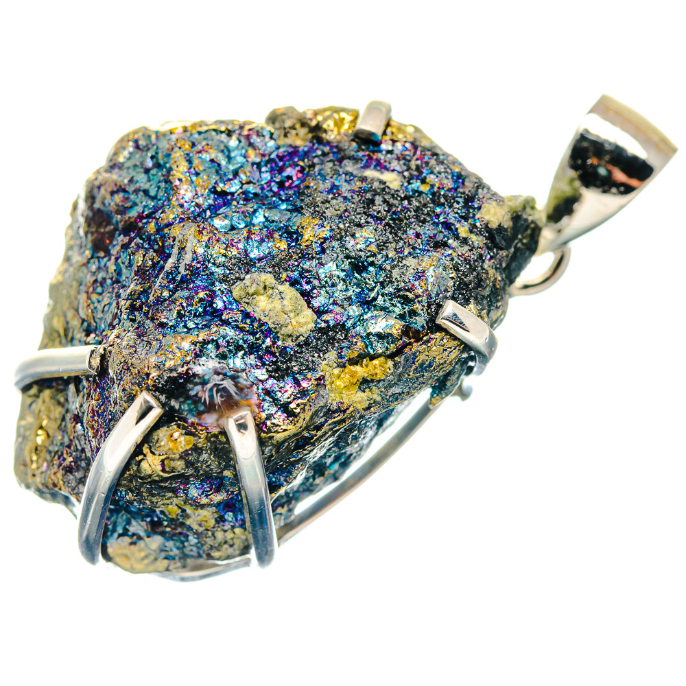 Spectro Pyrite Druzy Pendants handcrafted by Ana Silver Co - PD18934