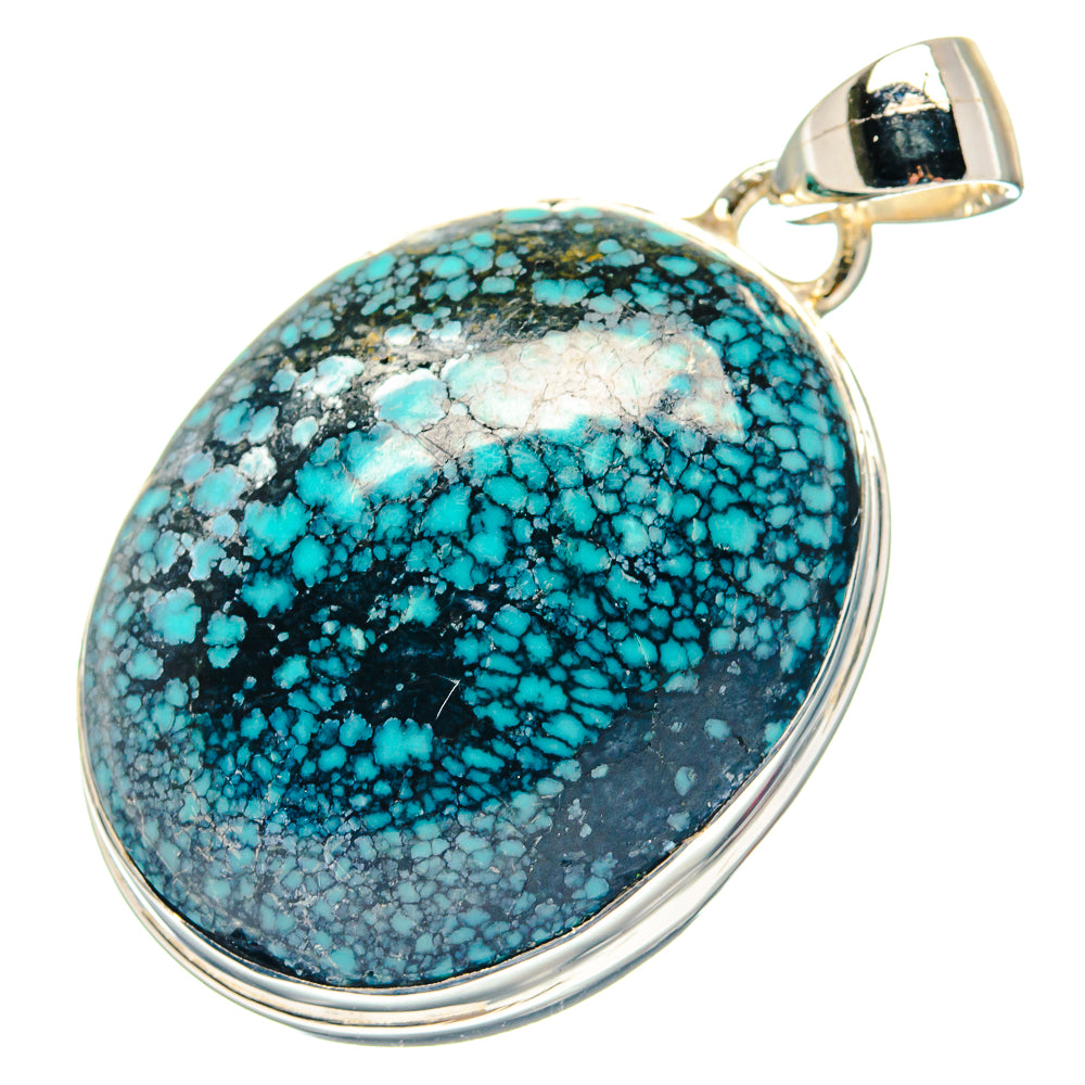 Tibetan Turquoise Pendants handcrafted by Ana Silver Co - PD18939