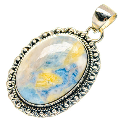 Blue Scheelite Pendants handcrafted by Ana Silver Co - PD18953