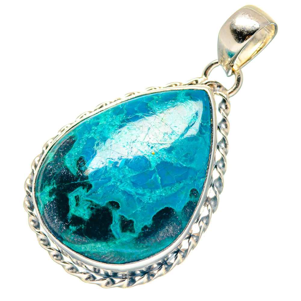 Chrysocolla Pendants handcrafted by Ana Silver Co - PD18954