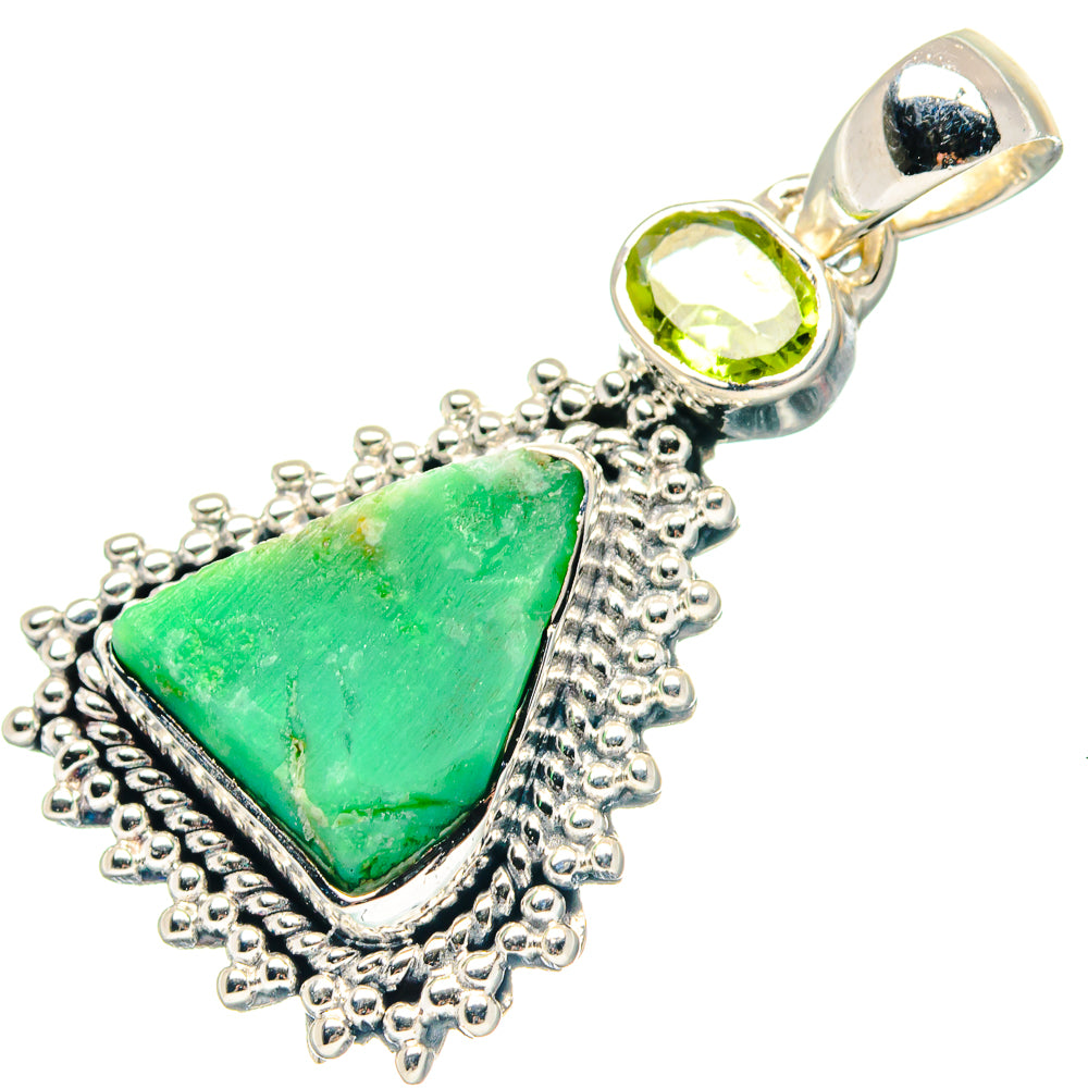 Chrysoprase Pendants handcrafted by Ana Silver Co - PD18958