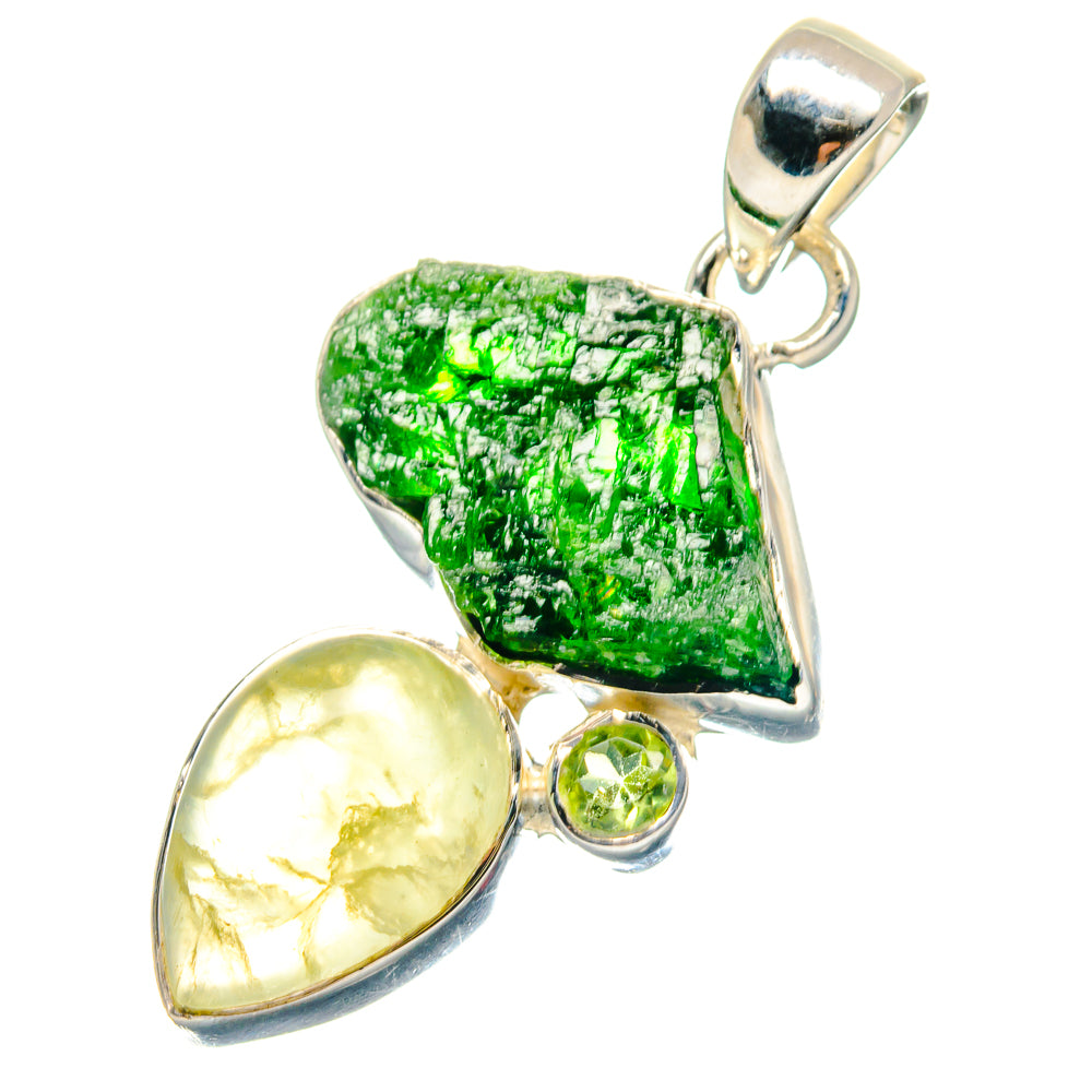 Chrome Diopside Pendants handcrafted by Ana Silver Co - PD18966