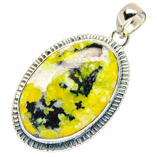 African Green Opal Pendants handcrafted by Ana Silver Co - PD18969 - Photo 2