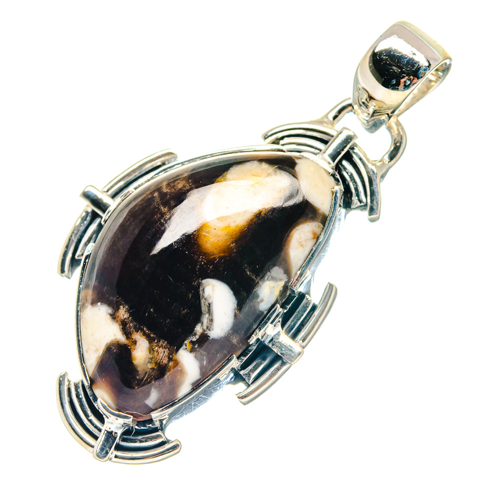 Peanut Wood Jasper Pendants handcrafted by Ana Silver Co - PD18976