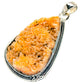 Orange Calcite Crystal Pendants handcrafted by Ana Silver Co - PD18984