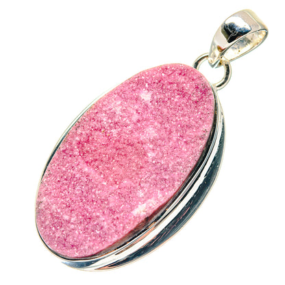 Cobalto Calcite Druzy Pendants handcrafted by Ana Silver Co - PD18987