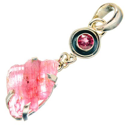 Pink Tourmaline Pendants handcrafted by Ana Silver Co - PD18992