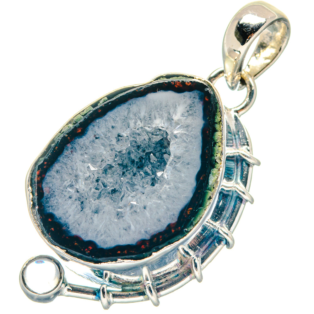 Coconut Geode Slice Pendants handcrafted by Ana Silver Co - PD19004