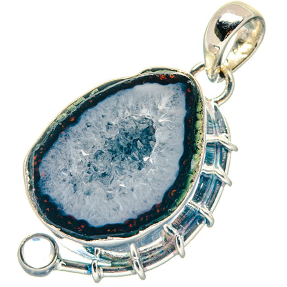 Coconut Geode Slice Pendants handcrafted by Ana Silver Co - PD19004