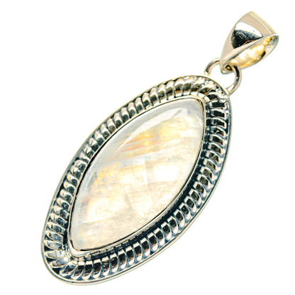 Rainbow Moonstone Pendants handcrafted by Ana Silver Co - PD19009