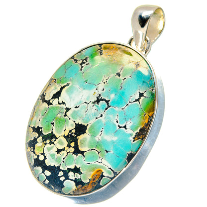 Tibetan Turquoise Pendants handcrafted by Ana Silver Co - PD19023