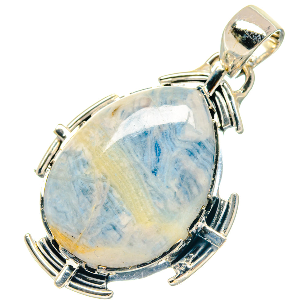Blue Scheelite Pendants handcrafted by Ana Silver Co - PD19026